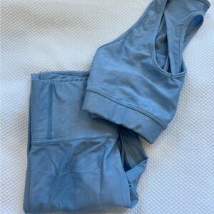 Carbon38 Light Blue Leggings and Top Set